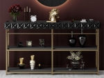 ΚΟΝΣΟΛΑ PWF-0629 PAKOWORLD ΑΝΘΡΑΚΙ-ΧΡΥΣΟ 152X32X83ΕΚ