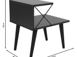 ΒΟΗΘΗΤΙΚΟ ΤΡΑΠΕΖΙ-ΚΟΜΟΔΙΝΟ GATHER PAKOWORLD SONOMA-ΚΑΡΥΔΙ 50X40X55ΕΚ