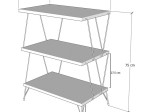 ΒΟΗΘΗΤΙΚΟ ΤΡΑΠΕΖΙ TARS PAKOWORLD ΦΥΣΙΚΟ-ΚΑΡΥΔΙ 48X31X78ΕΚ