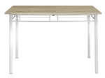 ΤΡΑΠΕΖΑΡΙΑ ROZA PAKOWORLD ΣΕΤ 5ΤΜΧ ΧΡΩΜΑ LIGHT GREY- ΠΟΔΙΑ ΛΕΥΚΟ GLOSS 120X70X75ΕΚ
