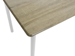ΤΡΑΠΕΖΑΡΙΑ ROZA PAKOWORLD ΣΕΤ 5ΤΜΧ ΧΡΩΜΑ LIGHT GREY- ΠΟΔΙΑ ΛΕΥΚΟ GLOSS 120X70X75ΕΚ