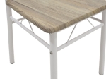 ΤΡΑΠΕΖΑΡΙΑ ROZA PAKOWORLD ΣΕΤ 5ΤΜΧ ΧΡΩΜΑ LIGHT GREY- ΠΟΔΙΑ ΛΕΥΚΟ GLOSS 120X70X75ΕΚ