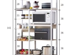 ΡΑΦΙΕΡΑ ΕΠΙΔΑΠΕΔΙΑ LEENA PAKOWORLD ΜΕΤΑΛΛΟ DARK OAK-ΜΑΥΡΟ 80X30X142ΕΚ