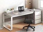 ΓΡΑΦΕΙΟ SALTO PAKOWORLD ΜΕ ΣΥΡΤΑΡΙΕΡΑ-MDF ΓΚΡΙ-ΛΕΥΚΟ 120X48X74ΕΚ