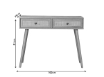 ΚΟΝΣΟΛΑ OSLO PAKOWORLD SONOMA 100X29X81ΕΚ
