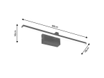 ΦΩΤΙΣΤΙΚΟ ΤΟΙΧΟΥ-ΑΠΛΙΚΑ PWL-1054 PAKOWORLD LED 6W ΜΑΥΡΟ 50X10X10ΕΚ