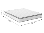 ΣΤΡΩΜΑ PERFECTO PAKOWORLD CONTINUOUS SPRINGS ΜΟΝΗΣ ΟΨΗΣ ΑΝΩΣΤΡΩΜΑ 18-20CM 140X200ΕΚ