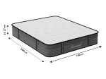 ΣΤΡΩΜΑ DIAMOND PAKOWORLD POCKET SPRING+ GEL MEMORY FOAM 25-27CM 140X200ΕΚ