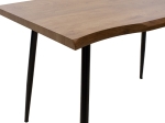 ΤΡΑΠΕΖΙ NEVE PAKOWORLD MDF ΚΑΡΥΔΙ-ΠΟΔΙ ΜΕΤΑΛΛΙΚΟ ΜΑΥΡΟ 120X80X75ΕΚ