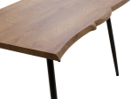 ΤΡΑΠΕΖΙ NEVE PAKOWORLD MDF ΚΑΡΥΔΙ-ΠΟΔΙ ΜΕΤΑΛΛΙΚΟ ΜΑΥΡΟ 120X80X75ΕΚ