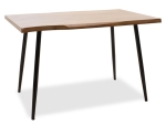 ΤΡΑΠΕΖΙ NEVE PAKOWORLD MDF ΚΑΡΥΔΙ-ΠΟΔΙ ΜΕΤΑΛΛΙΚΟ ΜΑΥΡΟ 120X80X75ΕΚ
