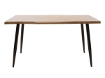 ΤΡΑΠΕΖΙ NEVE PAKOWORLD MDF ΚΑΡΥΔΙ-ΠΟΔΙ ΜΕΤΑΛΛΙΚΟ ΜΑΥΡΟ 140X80X75ΕΚ