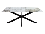 ΤΡΑΠΕΖΙ BETHAN PAKOWORLD SINTERED STONE ΛΕΥΚΟ ΜΑΡΜΑΡΟΥ-ΜΑΥΡΟ 180X90X75ΕΚ