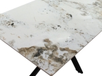 ΤΡΑΠΕΖΙ BETHAN PAKOWORLD SINTERED STONE ΛΕΥΚΟ ΜΑΡΜΑΡΟΥ-ΜΑΥΡΟ 180X90X75ΕΚ