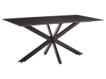 ΤΡΑΠΕΖΙ BETHAN PAKOWORLD SINTERED STONE ΓΚΡΙ CEMENT-ΜΑΥΡΟ 180X90X75ΕΚ