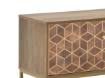 ΕΠΙΠΛΟ ΤΗΛΕΟΡΑΣΗΣ BRILO INART ΚΑΦΕ-ΧΡΥΣΟ ΞΥΛΟ 145X39X55ΕΚ