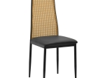 ΚΑΡΕΚΛΑ LASMIPE INART ΜΑΥΡΟ-ΦΥΣΙΚΟ PU-RATTAN 40X49X96ΕΚ
