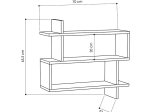 ΡΑΦΙΕΡΑ PARALEL PAKOWORLD ΧΡΩΜΑ ΦΥΣΙΚΟ 70X22X65,5ΕΚ