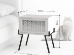 ΚΟΜΟΔΙΝΟ HAMER PAKOWORLD ΜΑΥΡΟ-ΦΥΣΙΚΟ 48X34X51ΕΚ