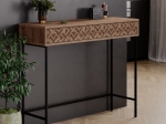 ΚΟΝΣΟΛΑ ELETTRA PAKOWORLD ΚΑΡΥΔΙ-ΜΑΥΡΟ 110X35.5X90ΕΚ