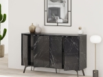 ΜΠΟΥΦΕΣ URSULA PAKOWORLD ΜΑΥΡΟ ΜΑΡΜΑΡΟΥ 123X35X77.5ΕΚ