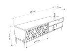 ΕΠΙΠΛΟ ΤΗΛΕΟΡΑΣΗΣ MELATI PAKOWORLD ΚΑΡΥΔΙ 170X45X48.5ΕΚ