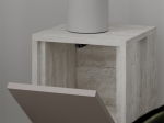 ΚΟΜΟΔΙΝΟ EMA PAKOWORLD ΧΡΩΜΑ ΛΕΥΚΟ ANTIQUE-ΜΟΚΑ 30X30X55ΕΚ