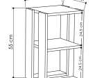 ΚΟΜΟΔΙΝΟ PASSION PAKOWORLD OAK 34X30X55ΕΚ
