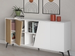 ΜΠΟΥΦΕΣ HANA PAKOWORLD ΛΕΥΚΟ-ΦΥΣΙΚΟ 180X35.5X82ΕΚ