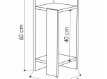 ΚΟΜΟΔΙΝΟ IMMERSE PAKOWORLD ΣΕΤ 2 ΤΜΧ. ΜΟΚΑ 27X25X60ΕΚ