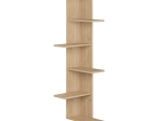 ΒΙΒΛΙOΘΗΚΗ ΓΩΝΙΑΚΗ SASO PAKOWORLD ΜΕΛΑΜΙΝΗΣ OAK 37X37X141ΕΚ