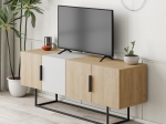 ΕΠΙΠΛΟ ΤΗΛΕΟΡΑΣΗΣ TONTINI PAKOWORLD ΦΥΣΙΚΟ-ΛΕΥΚΟ 140X37.5X55ΕΚ