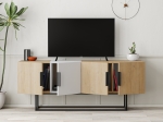 ΕΠΙΠΛΟ ΤΗΛΕΟΡΑΣΗΣ TONTINI PAKOWORLD ΦΥΣΙΚΟ-ΛΕΥΚΟ 140X37.5X55ΕΚ