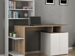 ΓΡΑΦΕΙΟ ΜΕ ΒΙΒΛΙΟΘΗΚΗ MELIS PAKOWORLD ΧΡΩΜΑ ΛΕΥΚΟ-SONOMA 146X60X129ΕΚ