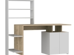 ΓΡΑΦΕΙΟ ΜΕ ΒΙΒΛΙΟΘΗΚΗ MELIS PAKOWORLD ΧΡΩΜΑ ΛΕΥΚΟ-SONOMA 146X60X129ΕΚ