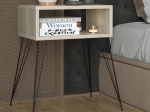 ΚΟΜΟΔΙΝΟ NAIDA PAKOWORLD ΓΚΡΙ-ΜΠΕΖ-ΜΑΥΡΟ 45X30X59ΕΚ
