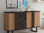 ΜΠΟΥΦΕΣ AMANDA PAKOWORLD ΚΑΡΥΔΙ-ΜΑΥΡΟ 160X40X78.5ΕΚ