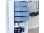 ΣΥΡΤΑΡΙΕΡΑ ISMA PAKOWORLD 4 ΣΥΡΤΑΡΙΑ ΛΕΥΚΟ-ΜΠΛΕ 45,5X30X92ΕΚ