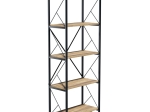ΒΙΒΛΙΟΘΗΚΗ BAKER PAKOWORLD ΚΑΡΥΔΙ-ΜΑΥΡΟ 66X34X180ΕΚ