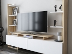ΣΥΝΘΕΤΟ ΣΑΛΟΝΙΟΥ CLARRY PAKOWORLD ΛΕΥΚΟ-ΦΥΣΙΚΟ 183.6X31.5X140ΕΚ