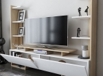 ΣΥΝΘΕΤΟ ΣΑΛΟΝΙΟΥ CLARRY PAKOWORLD ΛΕΥΚΟ-ΦΥΣΙΚΟ 183.6X31.5X140ΕΚ