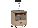 ΚΟΜΟΔΙΝΟ BRUNO PAKOWORLD ΜΕ 2 ΣΥΡΤΑΡΙΑ ΧΡΩΜΑ VISCOUNT - TORO 39,5X39,5X56,5ΕΚ