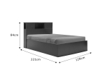 ΚΡΕΒΑΤΙ  OLYMPUS PAKOWORLD ΣΕ ΧΡΩΜΑ WENGE 120X200ΕΚ
