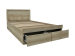 ΚΡΕΒΑΤΙ OLYMPUS PAKOWORLD ΜΕ ΣΥΡΤΑΡΙ CASTILLO-OAK 100X200ΕΚ