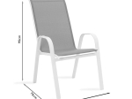 ΤΡΑΠΕΖΑΡΙΑ WATSON-CALAN ΣΕΤ 3ΤΕΜ PAKOWORLD ΜΕΤΑΛΛΟ-TEXTILENE ΚΑΦΕ 70X70X70ΕΚ