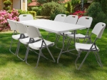 ΤΡΑΠΕΖΙ CATERING RODEO PAKOWORLD ΠΤΥΣΣΟΜΕΝΟ-ΒΑΛΙΤΣΑ ΛΕΥΚΟ 152X70X74ΕΚ