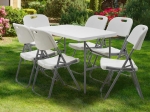 ΤΡΑΠΕΖΙ CATERING RODEO PAKOWORLD ΠΤΥΣΣΟΜΕΝΟ-ΒΑΛΙΤΣΑ ΛΕΥΚΟ 122X60X74ΕΚ