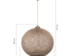 ΦΩΤΙΣΤΙΚΟ ΟΡΟΦΗΣ ΜΟΝΟΦΩΤΟ LESHIA PAKOWORLD Ε27 ΚΑΦΕ Φ38X38ΕΚ