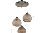 ΦΩΤΙΣΤΙΚΟ ΟΡΟΦΗΣ ΤΡΙΦΩΤΟ PWL-1121 PAKOWORLD Ε27 ΚΑΦΕ Φ40X75ΕΚ