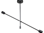 ΦΩΤΙΣΤΙΚΟ ΟΡΟΦΗΣ ΔΙΦΩΤΟ PWL-1157 PAKOWORLD E27 ΜΑΥΡΟ 90X90X55ΕΚ